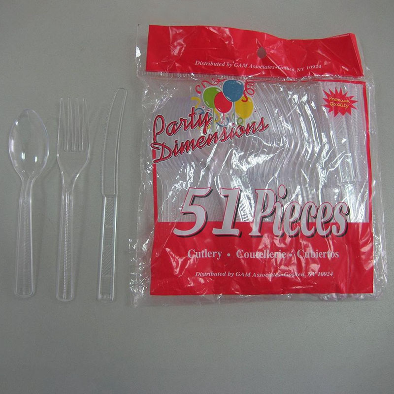 Injection plastic spoon and fork002